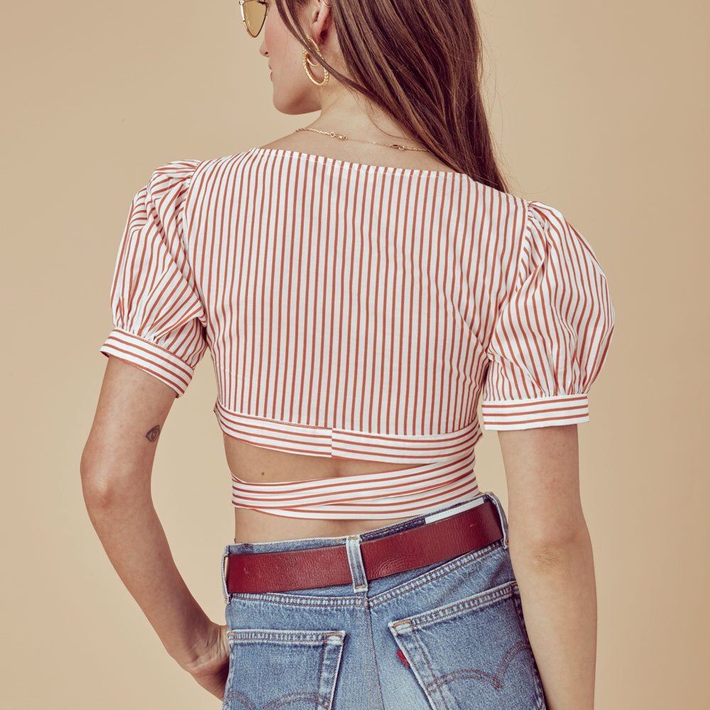 SOLD!!! For Love & Lemons || Selma Wrap Top - Picture 3 of 6